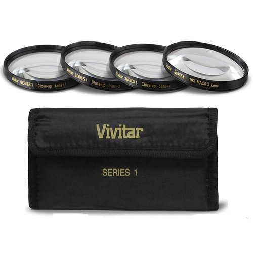 Vivitar 62mm 4pc HD Macro Close-UP Lens Filter Set +1 +2 +4 +10