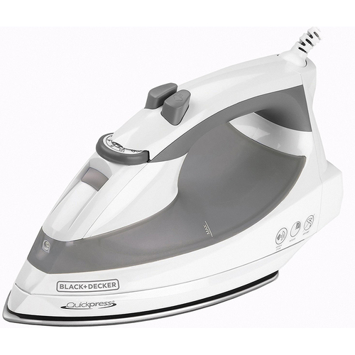 Black & Decker F976 Quickpress Iron with Smart Steam Technology and Stainless Steel Soleplate