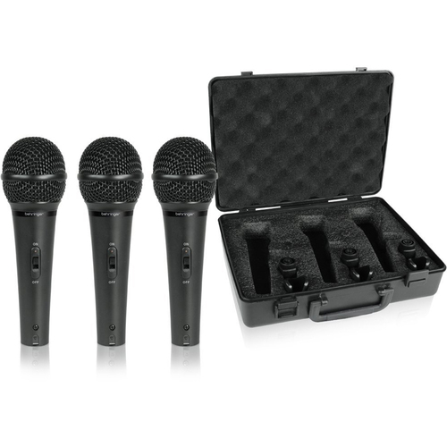Behringer XM1800S - Dynamic Cardioid Vocal Microphones, 3-Pack