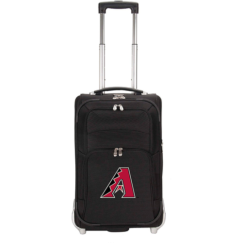 Denco MLB 21-Inch Carry On Luggage, Black - Arizona Diamondbacks