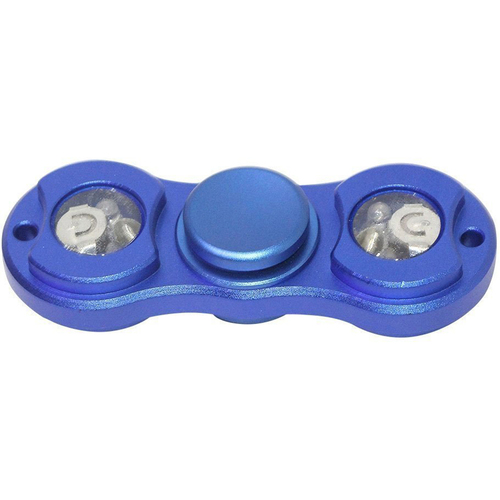 GENERIC NEW Metal Light Up Fidget Spinner Toy - Blue