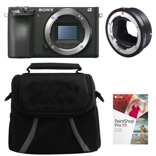 Sony a6500 Mirrorless Camera Body + Sigma MC-11 (Sigma EF Lens to Sony E Mount)