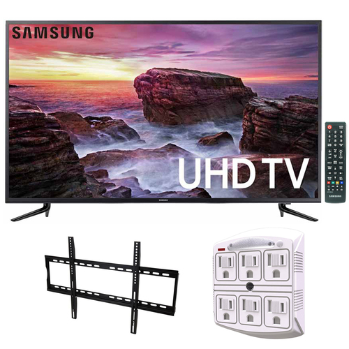 Samsung 58` Smart MU6100 Series LED 4K UHD TV w/ Wi-Fi + Wall Mount Bundle