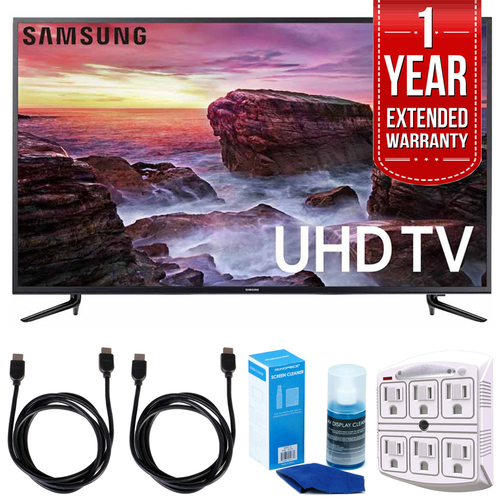 Samsung 58` Smart LED 4K UHD TV w/ Wi-Fi + Extended Warranty Bundle