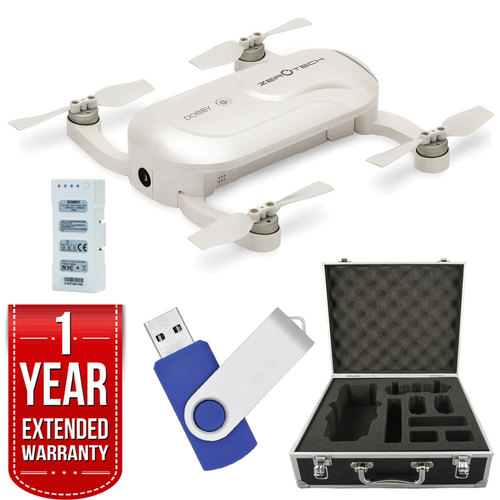ZeroTech DOBBY Mini Selfie Pocket Drone with 13MP High Definition Camera Deluxe Bundle