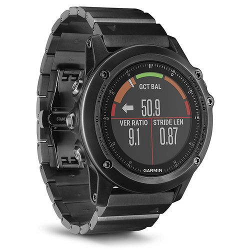 Garmin fenix 3 HR Activity Tracker (HRM) (Slate Gray with Stainless Steel Band)