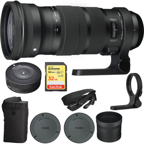 Sigma 120-300mm F2.8 DG OS HSM Telephoto Zoom Lens for Canon w/ USB Dock Bundle