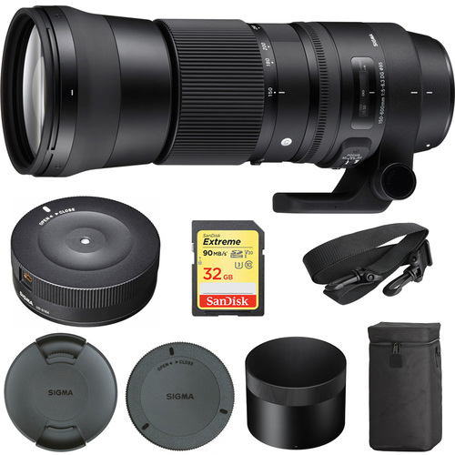 Sigma 150-600mm F5-6.3 DG OS HSM Zoom Lens Contemporary for Canon w/USB Dock Kit