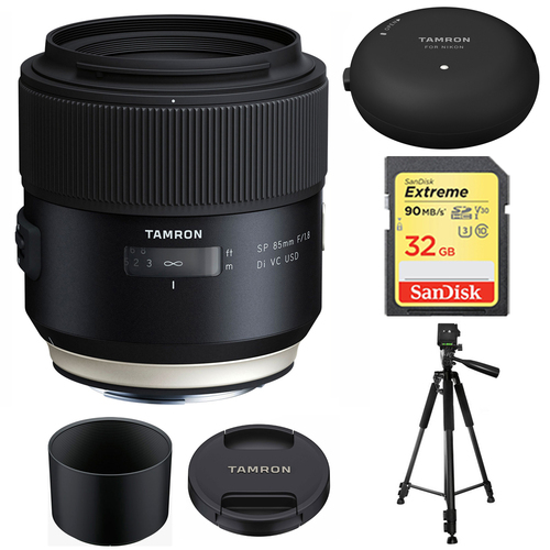 Tamron SP 85mm f1.8 Di VC USD Lens for Canon Full-Frame EF Mount Cameras w/ Mount Kit