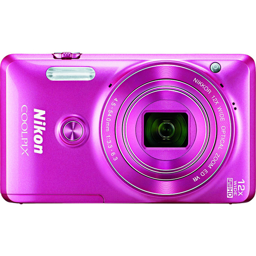 Nikon COOLPIX S6900 16MP 12x Zoom Full HD 1080p Digital Camera - Pink - OPEN BOX