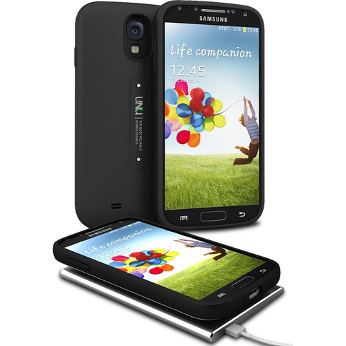 uNu Aero Samsung Galaxy S4 Battery w/Wireless Charging Pad - Black - OPEN BOX
