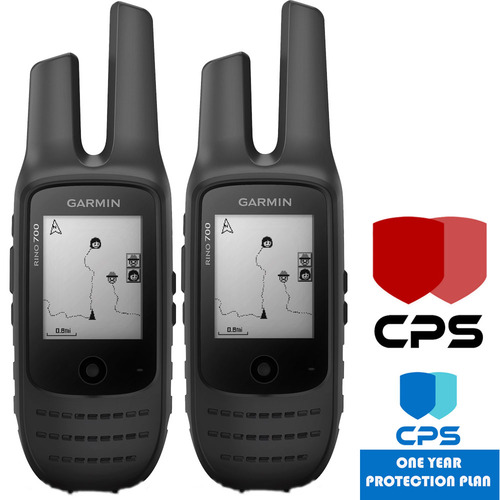 Garmin Rino 700 2 PACK 2-Way Radio + GPS Navigator (010-01958-20) & CPS Warranty x 2