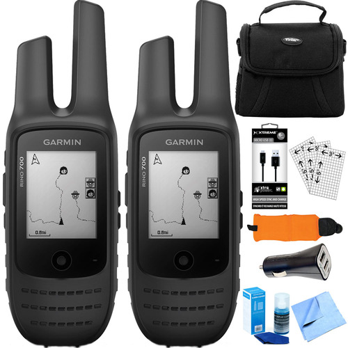 Garmin Rino 700 2 PACK 2-Way Radio + GPS Navigator (010-01958-20) Accessory Kit