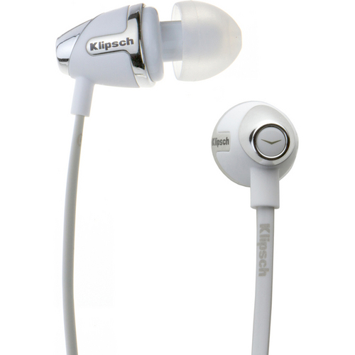 Klipsch IMAGE S4 II-WH In-Ear Enhanced Bass Noise-Isolating Headphone, White
