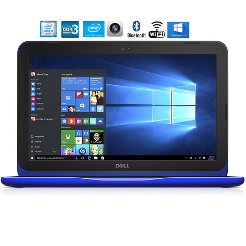 Dell i3162-0003BLU 11.6` Inspiron Intel Celeron N3060 HD Laptop-Certified Refurbished