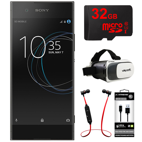 Sony XA1 16GB 5-inch Smartphone, Unlocked - Black w/ 32GB Bundle