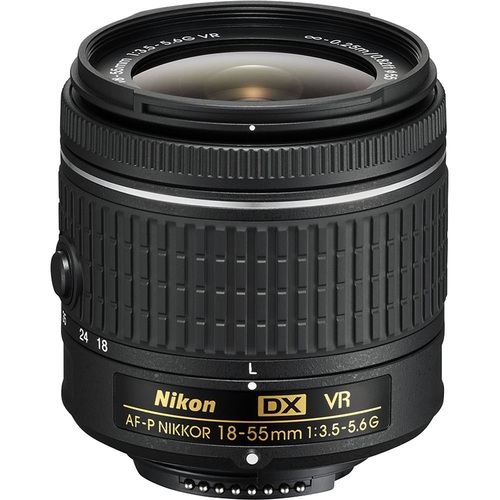 Nikon D3400 24.2 MP DSLR Camera w/ AF-P DX 18-55mm VR Lens Kit (Red)