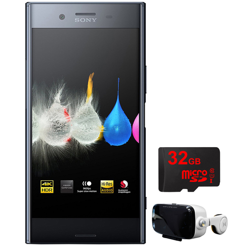 Sony Xperia XZ 64GB 5.5` Smartphone Unlocked Black w/32GB+Virtual Reality Cinema