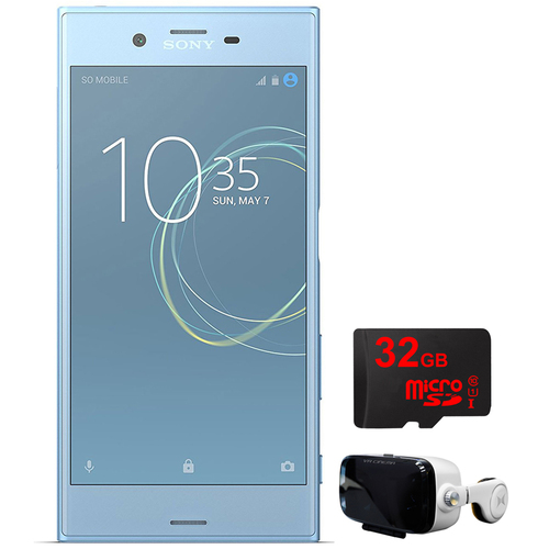 Sony Xperia XZs 64GB 5.2` Smartphone Unlocked Blue w/32GB+Virtual Reality Cinema