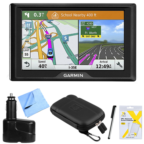 Garmin Drive 51 LM GPS Navigator (USA) with Driver Alerts Bundle