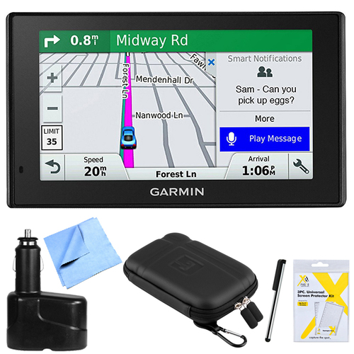 Garmin DriveSmart 51 NA LMT-S GPS Advanced Navigation with Smart Features Bundle