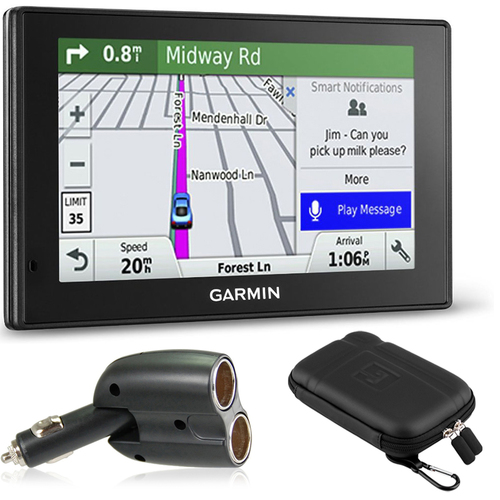 Garmin 010-01539-01 DriveSmart 50LMT GPS Navigator Charger Bundle