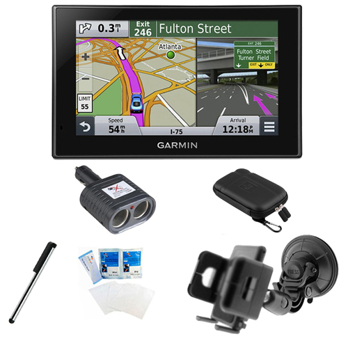 Garmin nuvi 2539LMT Advanced Series 5` GPS Navigation System Lifetime Maps Mount Bundle