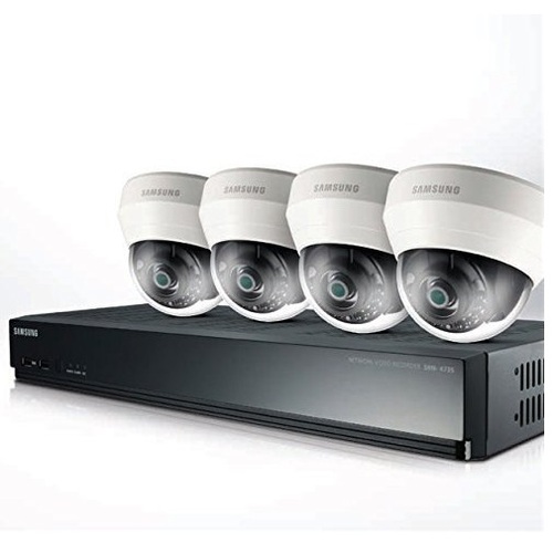 Samsung 4 Channel PoE NVR Kit with 1TB HDD and 4 Full HD 2MP IP Dome Cameras