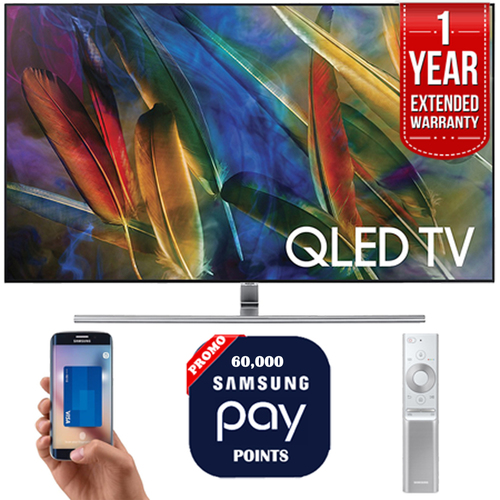 Samsung QN65Q7F 65` 4K UHD Smart QLED TV + 1 Year Extended Warranty + 60,000 Pay Points