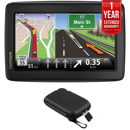 TomTom VIA 1415M Automotive Mountable GPS Navigation Device with Case + Warranty