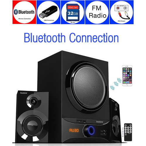 Boytone BT-209FD Wireless Bluetooth Speaker System, Powerful Sound & Bass