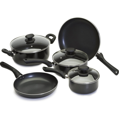 Epoca Non-Stick 8-Piece Cookware Set in Black - EABK-1208