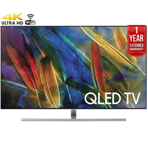Samsung 55` 4K Ultra HD Smart QLED TV (2017)+1 Year Extended Warranty-Refurbished