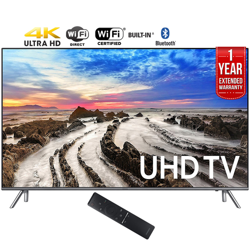 Samsung 64.5` 4K Ultra HD Smart LED TV (2017) + 1 Year Extended Warranty - Refurbished