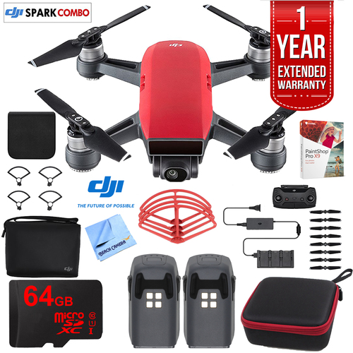 DJI SPARK Fly More Drone Combo Lava Red - CP.PT.000901 Ultimate Bundle