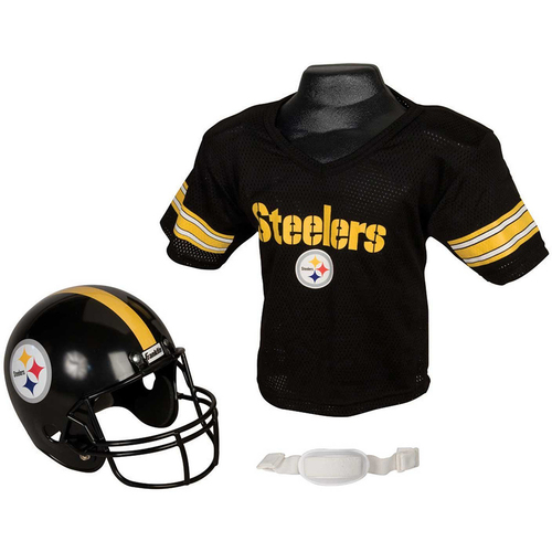 Franklin Sports NFL Replica Youth Helmet and Jersey Set - Pittsburgh Steelers - OPEN BOX