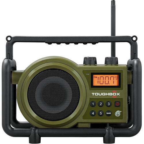 Sangean Ultra Rugged Digital Tuning Rechargeable Radio Green - TB-100 - OPEN BOX