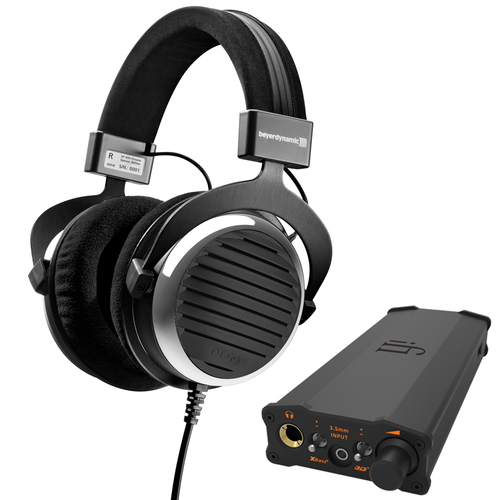 BeyerDynamic DT-990 600 Ohm Over-Ear Headphones Chrome SP Ed + Micro iDSD Headphone Amp