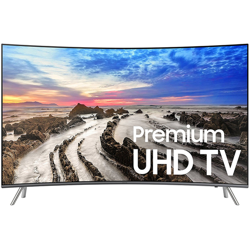 Samsung UN65MU8500FXZA 64.5` Curved 4K Ultra HD Smart LED TV (2017 Model) - Refurbished