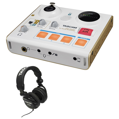 Tascam MiNiSTUDIO Personal Online Broadcast Studio w/ Professional Headphones