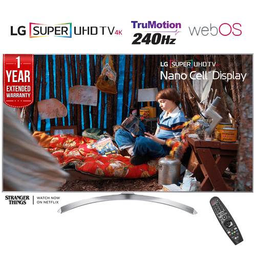 LG SUPER UHD 65` 4K HDR Smart LED TV (2017) + 1 Year Extended Warranty -Refurbished
