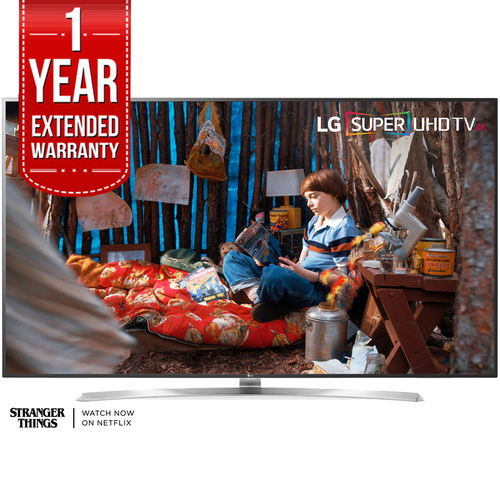 LG SUPER UHD 75` 4K HDR Smart LED TV 2017 Model 75SJ8570 with Extended Warranty