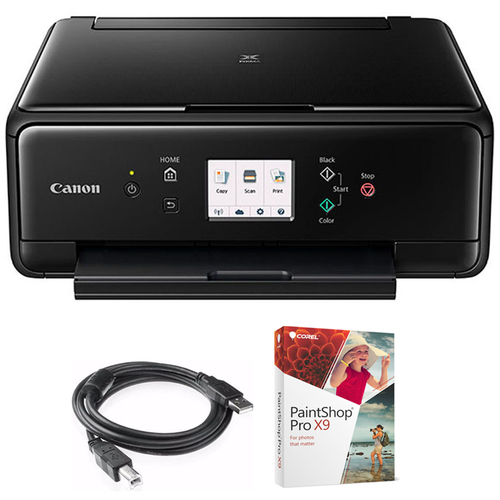 Canon PIXMA TS6020 Compact All-in-One Auto Duplex Printer w/ Paint Shop Bundle
