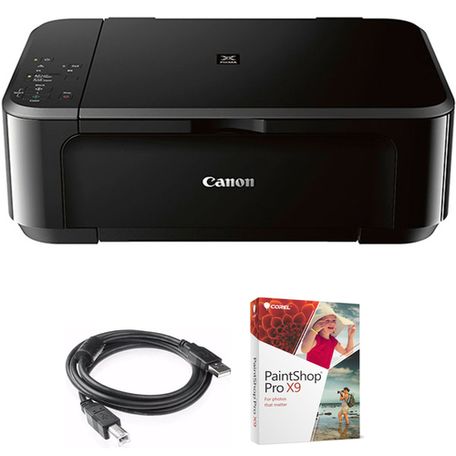 Canon Pixma Wireless Inkjet All-In-One Multifunction Printer w/Paint Shop Bundle