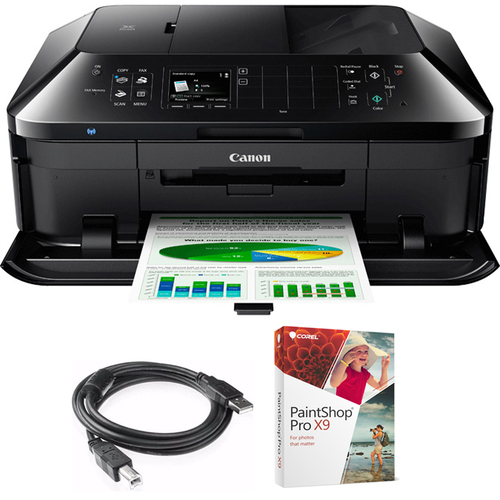 Canon PIXMA MX922 Wireless Inkjet Office All-In-One Printer w/Paint Shop Bundle