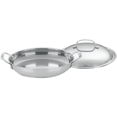Chef's Classic 12-Inch Stainless Everyday Pan with Dome Cover