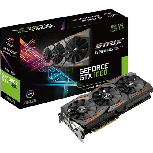 Asus GeForce 8GB ROG STRIX Graphics Card - STRIXGTX1080A8G-G