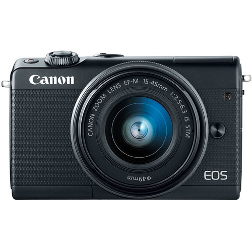 Canon EOS M100 24.2MP Mirrorless Digital Camera with EF-M 15-45mm IS STM Lens (Black)