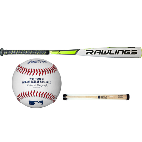 Rawlings 32`/29oz 5150 Alloy -3 2 5/8` Barrel Diameter Bat + Ball and Sleeve