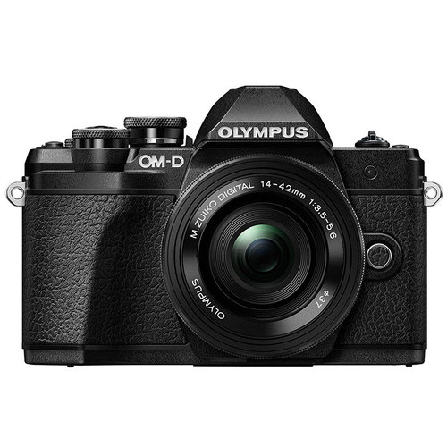 Olympus OM-D E-M10 Mark III Mirrorless Digital Camera with 14-42mm EZ Lens Kit (Black)